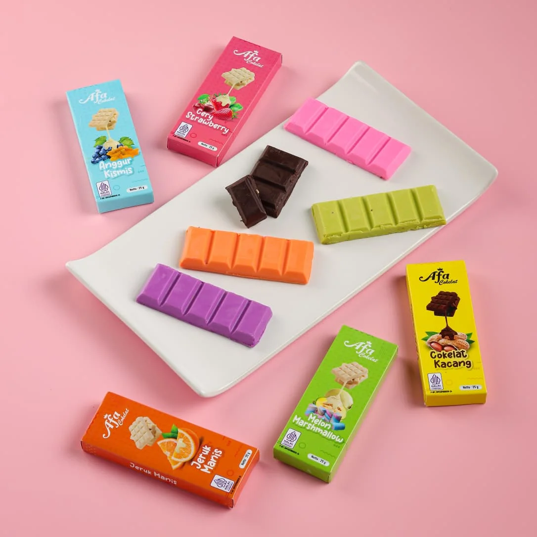 Chocolate Mini Bar Afa Cokelat Jember – berbagai varian rasa