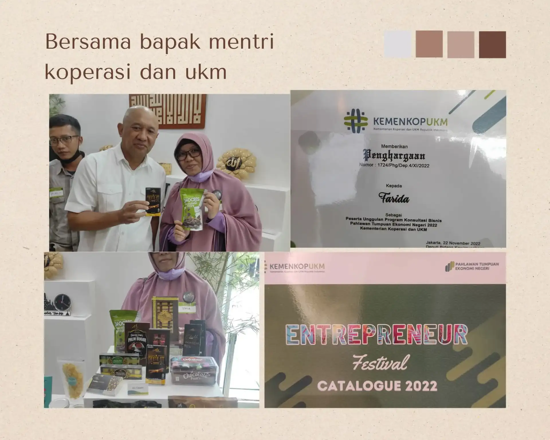 Kegiatan pameran dan promosi Afa Cokelat Jember