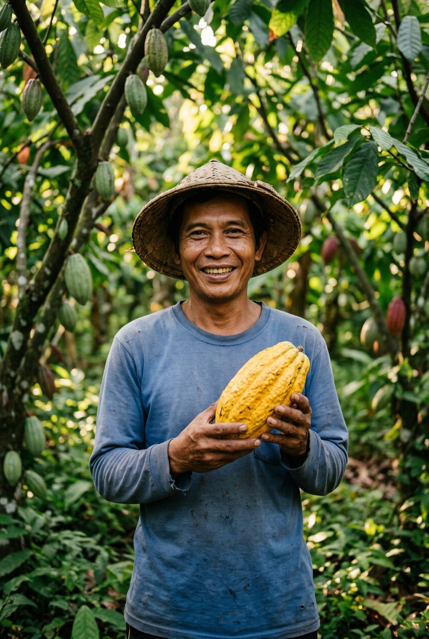 Petani kakao lokal mitra AFA Cokelat Jember