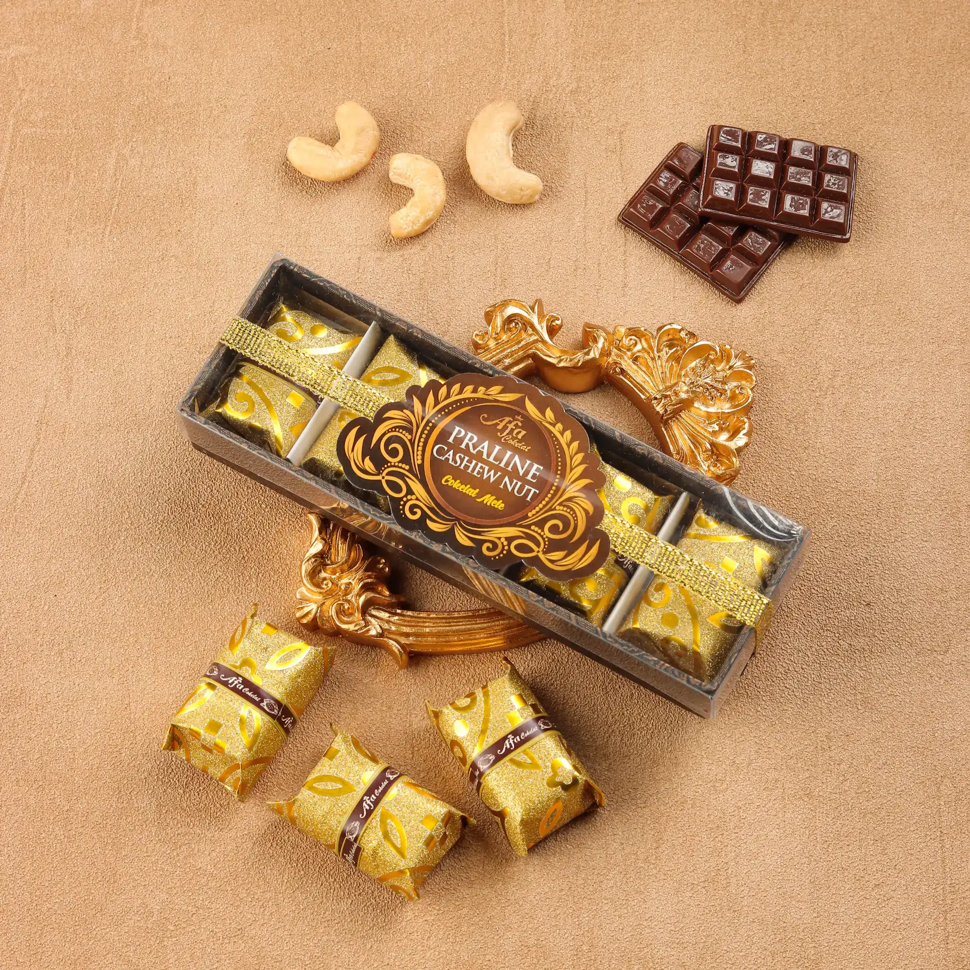 Cokelat praline premium varian 6 Afa Cokelat Jember